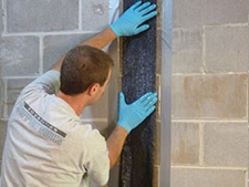 CarbonArmor® Strip applied to wall in Cochrane